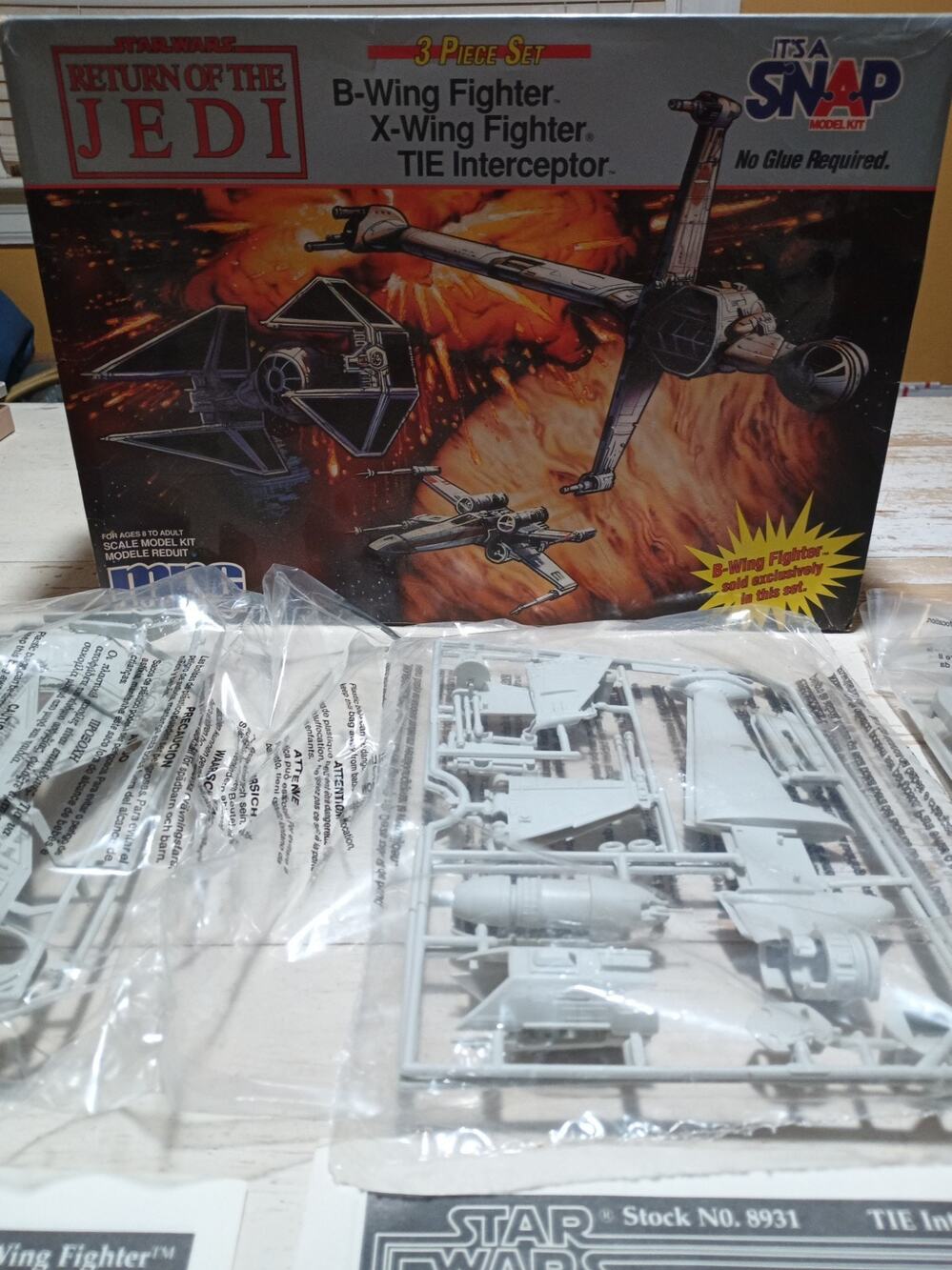 Star Wars Return Of The Jedi Three-piece Set It's A Snap Model Kit
